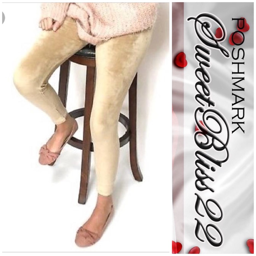 💥Champagne Velour Leggings 💥